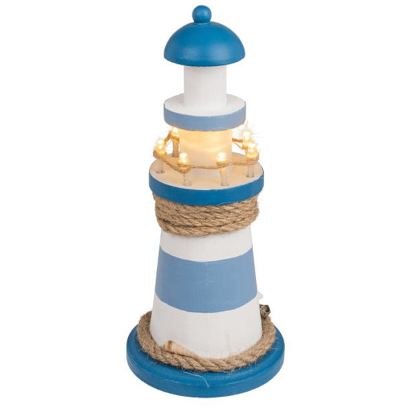 Træfyr - Fyr med LED-lampe Blue