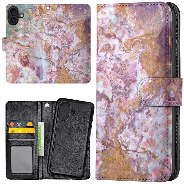 iPhone 17 - Plånboksfodral/Skal Marmor