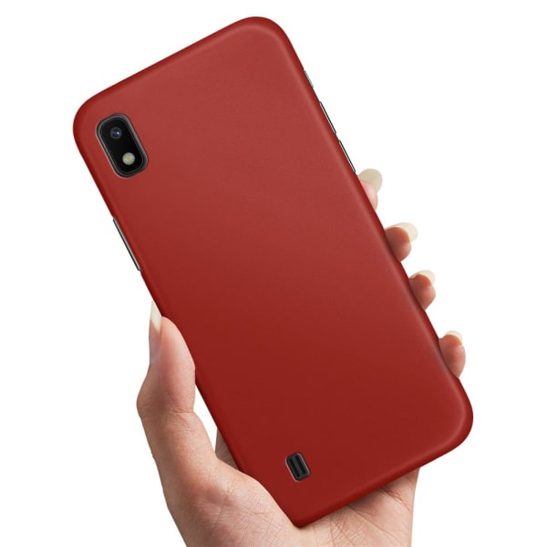 Samsung Galaxy A10 - Kuoret/Suojakuori Tummanpunainen Dark red