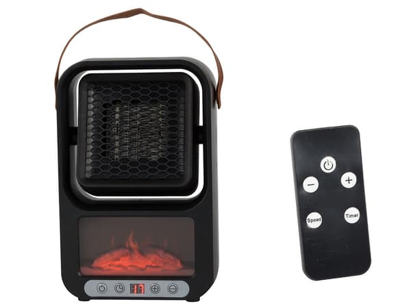 Mini värmefläkt 500 W - Elektrisk med termostat