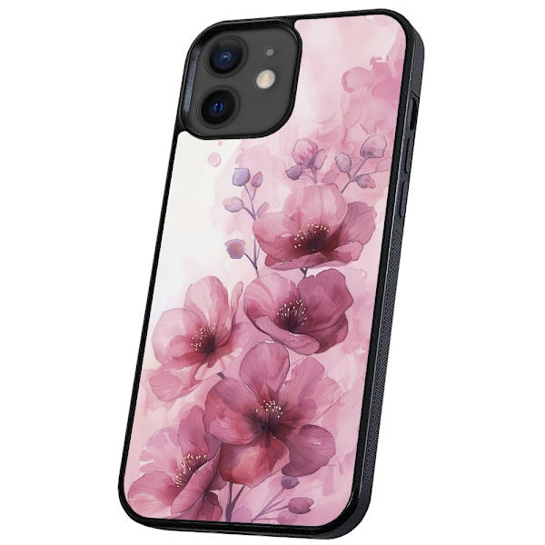 iPhone 12 Mini - Deksel/Mobildeksel Flowers