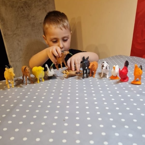 Bondegårdsdyr Figurer Leker - 12 deler
