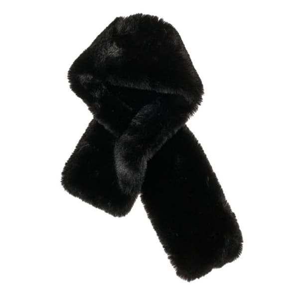 Fluffy Skjerf - Halstørkle Black