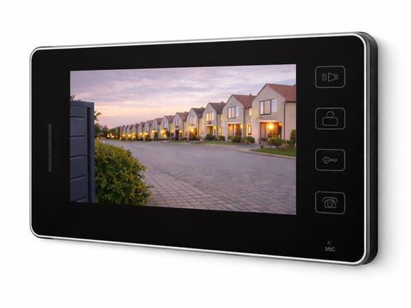 Porttelefon video kabel LCD grind Black