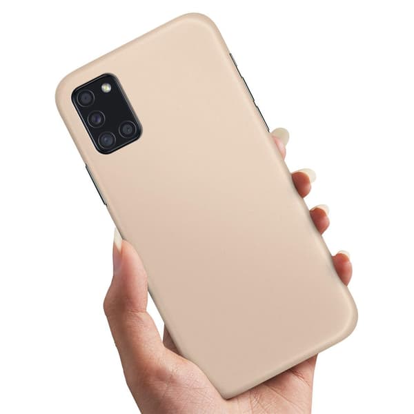 Deksel / Mobildeksel til Samsung Galaxy A31 - Beige Beige