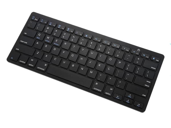 Trådlöst bluetooth-tangentbord för pc ipad mac liten slimmad lågprofil Black