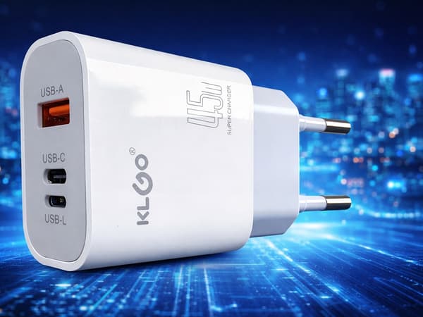 Snabbladdare 45W USB-A USB-C universell