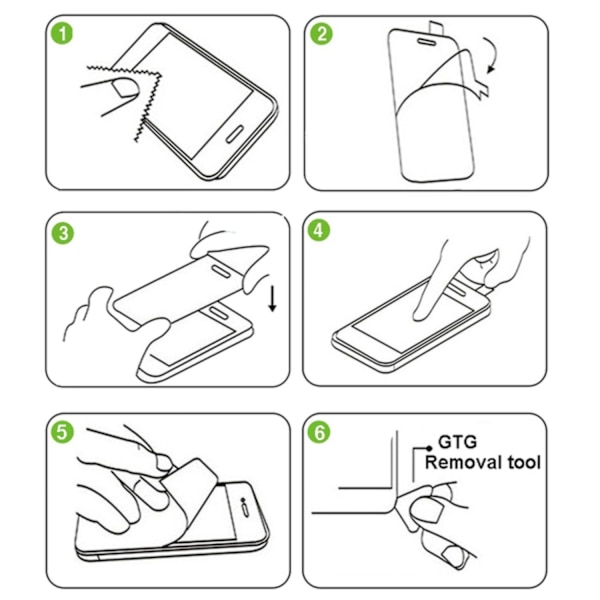 2st iPhone 6/7/8/SE (2020 & 2022) - Skärmskydd Härdat Glas Transparent