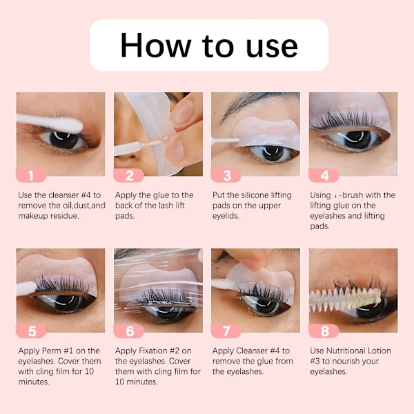 Lashlift / Ripsien pidennys - Kotikäyttöpakkaus - Lash Lift Ripset Multicolor