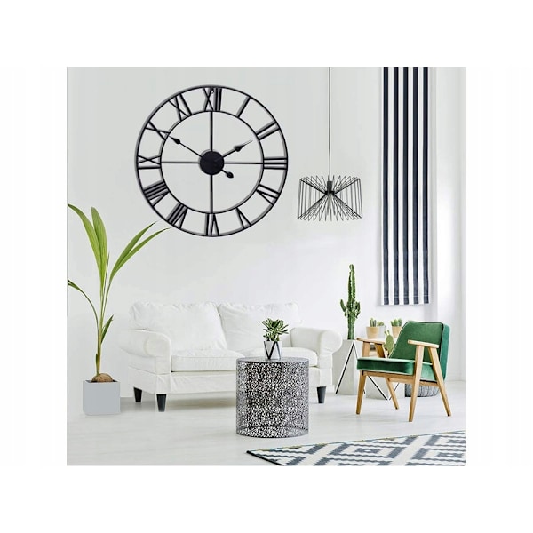 Kello / Seinäkaello - Roomalaiset Numerot - 60cm