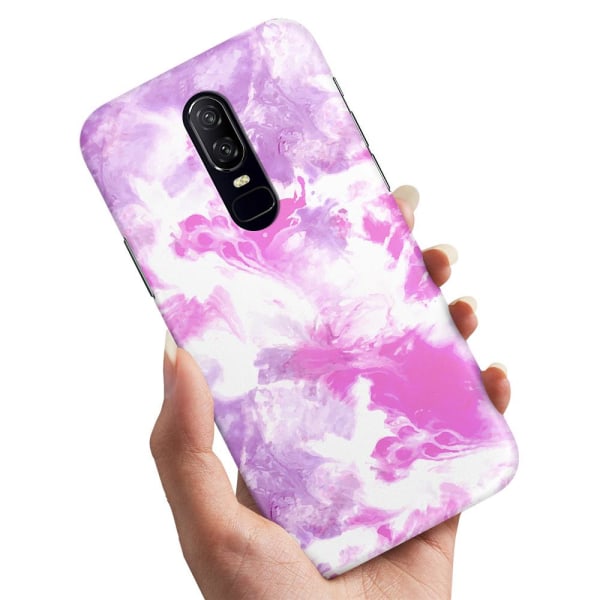 OnePlus 6 - Cover/Mobilcover Marmor Multicolor