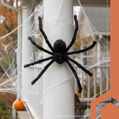 Stor Spindel 50 cm - Halloween