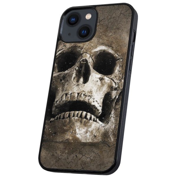 iPhone 13 - Deksel/Mobildeksel Cracked Skull Multicolor