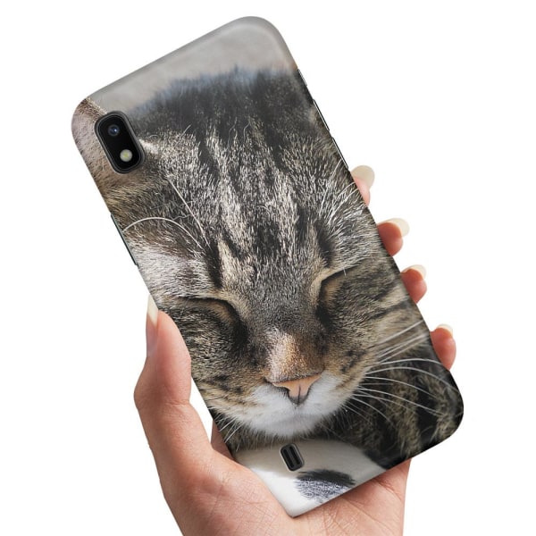 Samsung Galaxy A10 - Deksel/Mobildeksel Sovende Katt