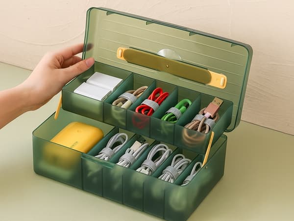 Kabelorganisatör elektronik förvaring