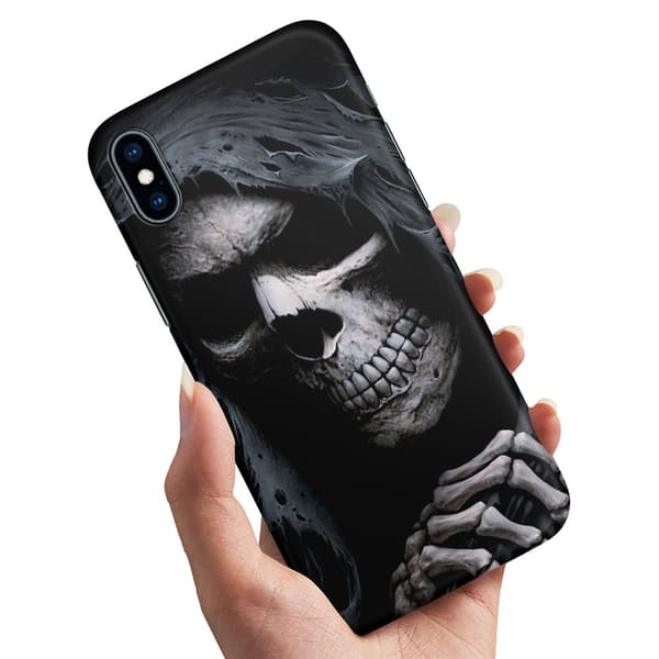 Cover / Mobilcover til iPhone X / XS - Grim Reaper