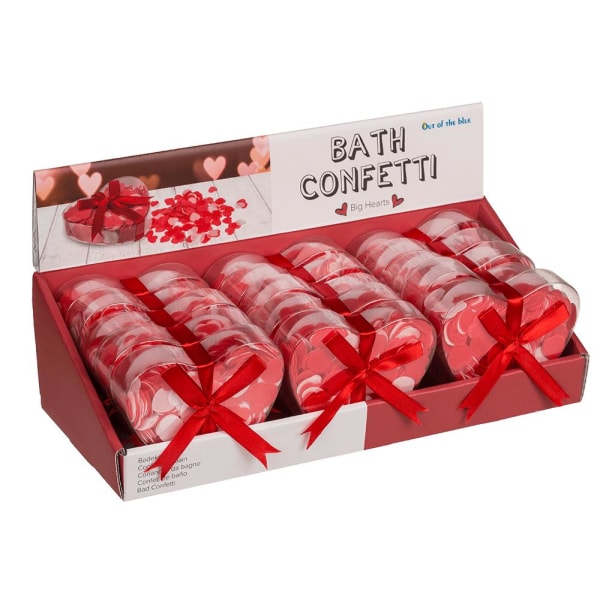 2-Pack - Bath Confetti Hearts with Gift Box - Bath Confetti Red