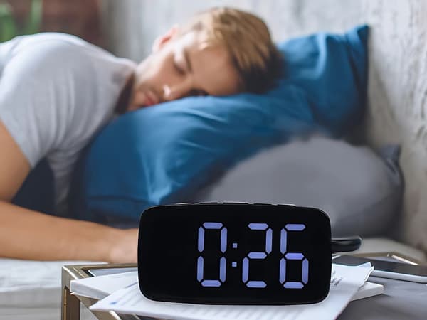 Digital väckarklocka - Med vibrationsplatta och LED-display