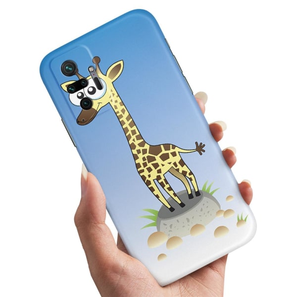 Xiaomi Redmi Note 10 Pro - Cover/Mobilcover Tegnet Giraf