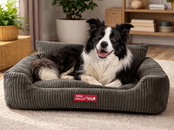 Hund- och kattbädd liten halkfri Grey