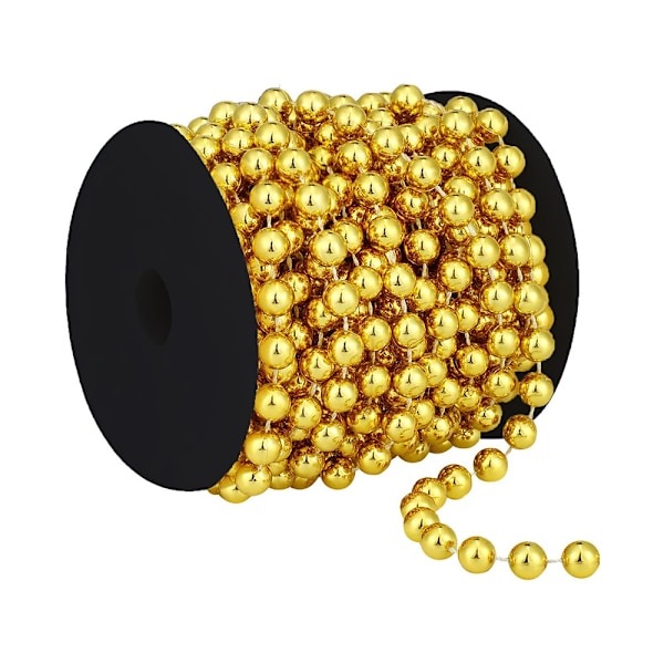 5m Perleguirlande – Julepynt Gold