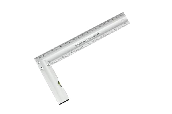 Vinkelhake 200 x 100 mm med vattenpass