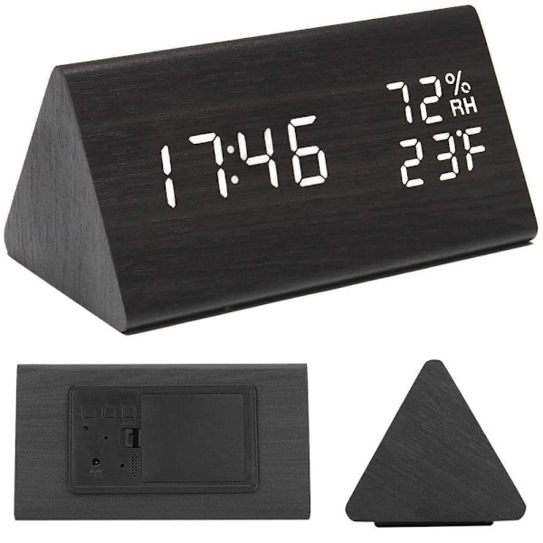 Digital Klocka med LED & Termometer - Väckarklocka