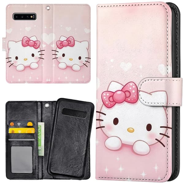 Samsung Galaxy S10 Plus - Lommebok Deksel Kitty