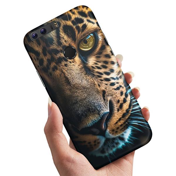 Deksel / Mobildeksel til Huawei Honor 8 - Leopard