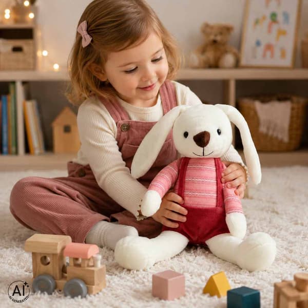 Kanin Gosedjur - 36 cm Pink