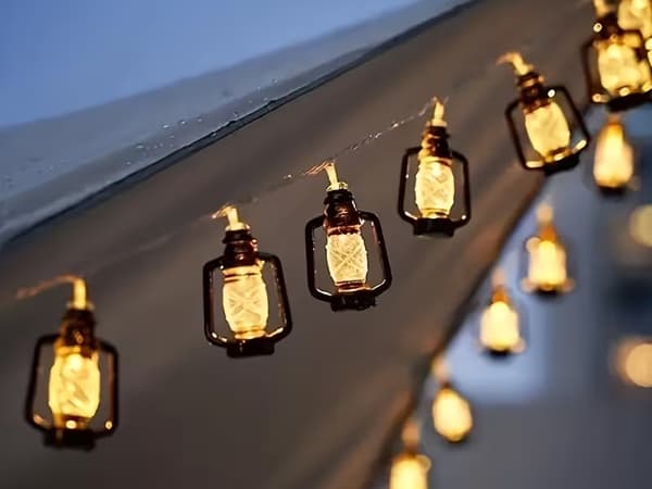 Solcellsslinga LED lyktor 30-LED