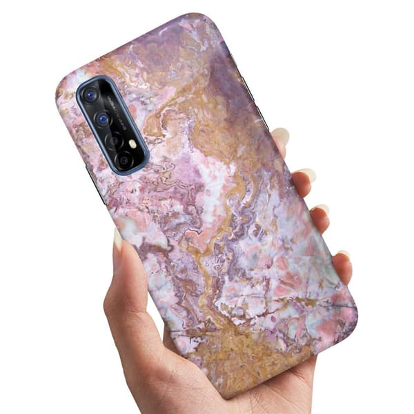 Skal / Mobilskal till Realme 7 - Marmor multifärg