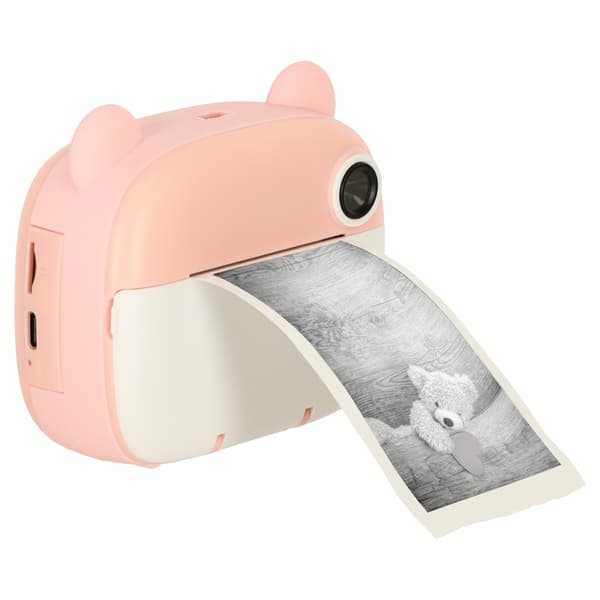 Kamera med Utskrift för Barn - Polaroidkamera Rosa