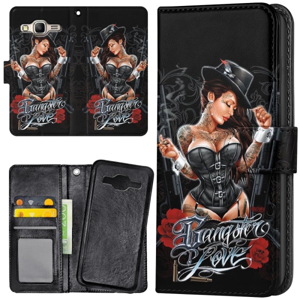 Samsung Galaxy J3 (2016) - Mobilcover/Etui Cover Gangster Love