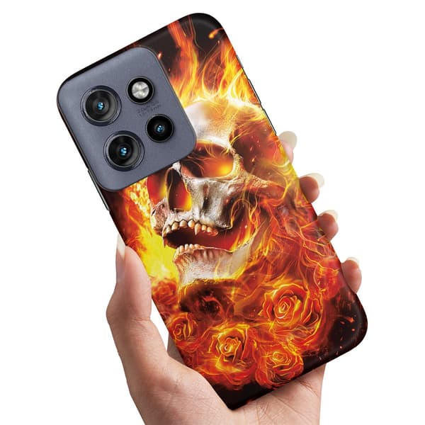 Deksel / Mobildeksel til Motorola Edge 50 Neo - Burning Skull