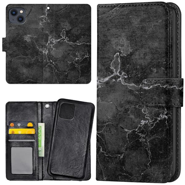 iPhone 13 - Lompakkokotelo/Kuoret Marmori Multicolor