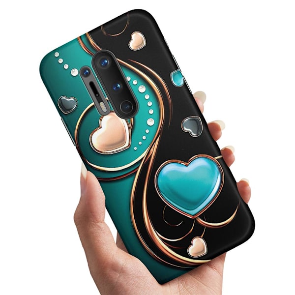 Deksel / Mobildeksel til OnePlus 8 Pro - Hjerter