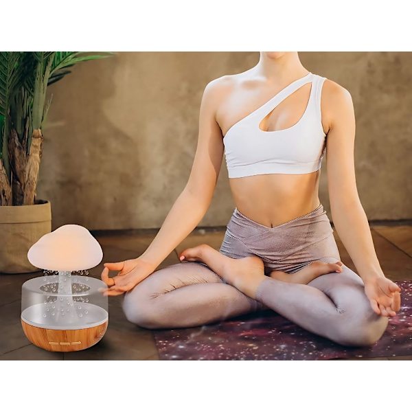 Aromdiffusor LED - Trådlös luftfuktare med molnform