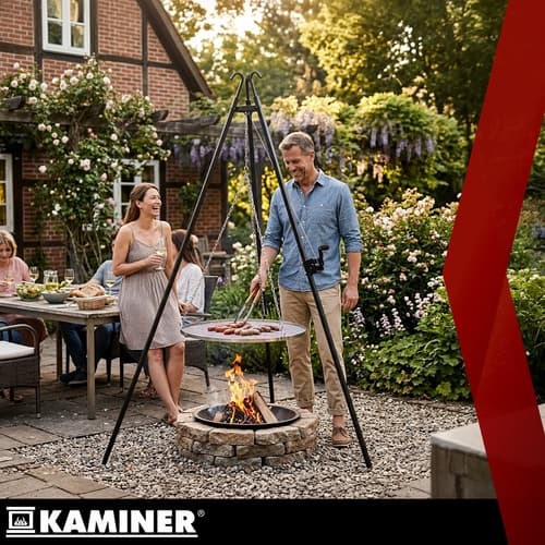 Hängande Grill för Öppen Eld - 190x70 cm