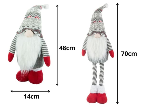 Julspöke spökteleskop reguised ben 50 - 70cm Grey
