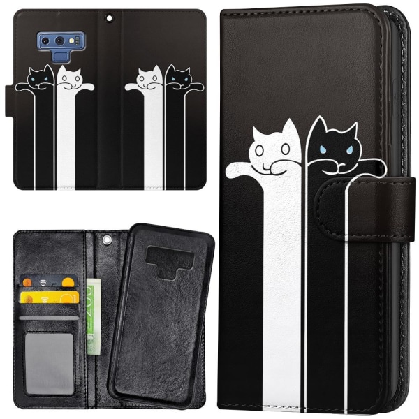 Samsung Galaxy Note 9 - Plånboksfodral/Skal Avlånga Katter