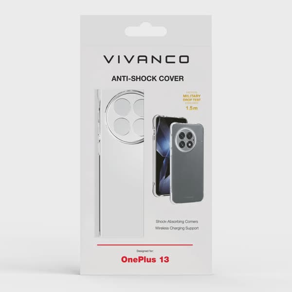 Vivanco Anti-Shock skal OnePlus 13 5G Transparent