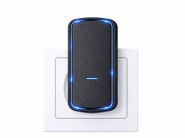 Trådlös dörrklocka kinetisk LED 130 m Black