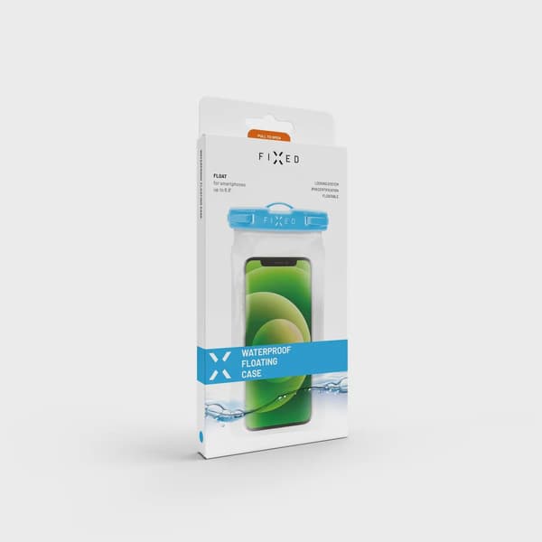 FIXED Float Vattentät Väska för Smartphones upp till 6.8" Blå