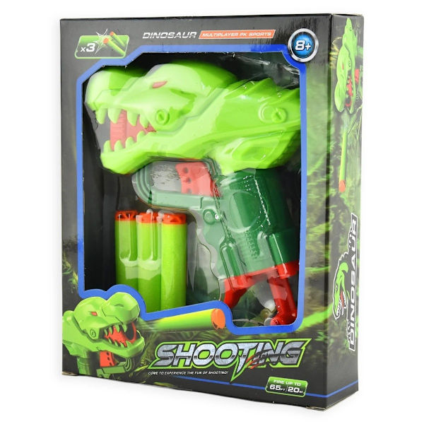 Legetøjspistol Skumpile – Dinosaur Green