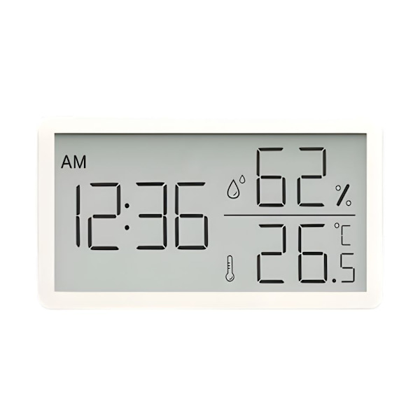 Digital termometer hygrometer med klocka