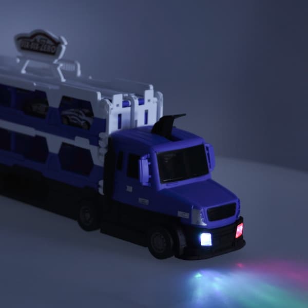 Biltransporter med Leksaksbilar Blå