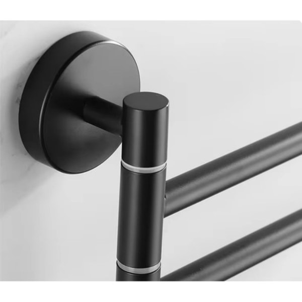 Håndkleholder Baderom - Svingbar Black