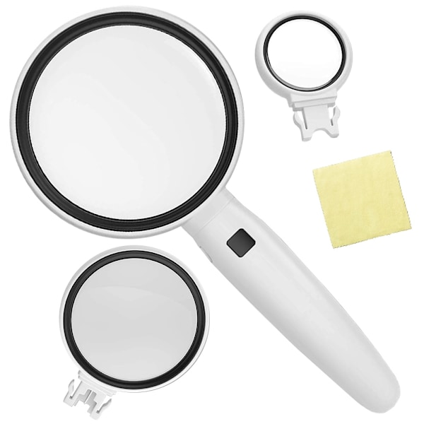 Förstoringsglas med 2x led-belysning