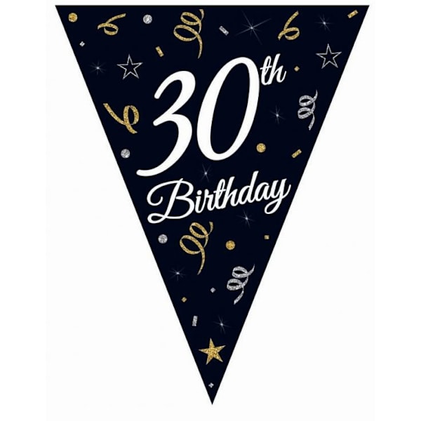 B&C Happy Birthday 30 Banner Garland 270 cm